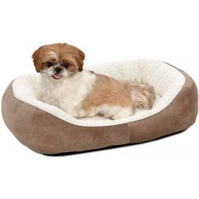 MidWest Quiet Time Boutique Cuddle Bed for Dogs Taupe - Small