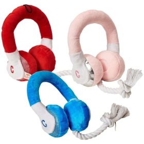 Cosmo Furbabies Headphone Plush Rope Toy Assorted Colors