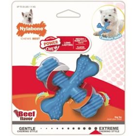 Nylabone Dura Chew X-Bone - Beef Flavor - Regular (Dogs up to 15 lbs)