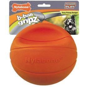 Nylabone Power Play B-Ball Grips Basketball Large 6.5" Dog Toy