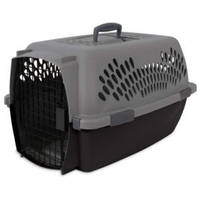 Aspen Pet Fashion Pet Porter Kennel Dark Gray and Black (Option 1: 10-20 lbs)