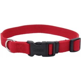 Coastal Pet New Earth Soy Adjustable Dog Collar- Cranberry (Option 1: 8-12"L x 5/8"W)