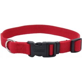 Coastal Pet New Earth Soy Adjustable Dog Collar- Cranberry (Option 1: 18-26"L x 1"W)