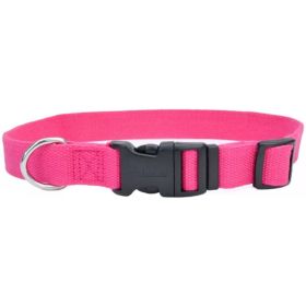 Coastal Pet New Earth Soy Adjustable Dog Collar -Fuchsia (Option 1: 6-8''L x 3/8"W)