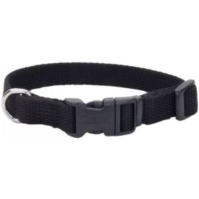 Coastal Pet New Earth Soy Adjustable Dog Collar- Onyx Black (Option 1: 12-18"L x 3/4"W)