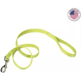 Coastal Pet Single-Ply Nylon Dog Leash- Lime Green (Option 1: 6 feet x 3/8"W)