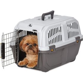 MidWest Skudo Travel Carrier Gray Plastic Dog Carrier (Option 2: 1 count, Option 1: Small)