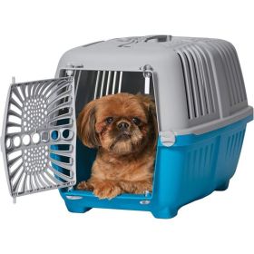 MidWest Spree Plastic Door Travel Carrier Blue Pet Kennel (Option 2: 1 count, Option 1: Small)