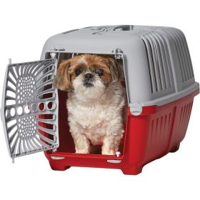 MidWest Spree Plastic Door Travel Carrier Red Pet Kennel (Option 2: 1 count, Option 1: Small)