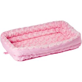 MidWest Double Bolster Pet Bed Pink (Option 2: 1 count, Option 1: Small)