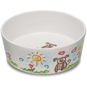 Loving Pets Dolce Moderno Bowl Puppy Forever Design (Option 2: 1 count, Option 1: Small)