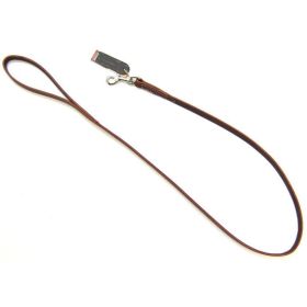 Circle T Latigo Leather Lead (Option 1: 4' Long x 5/8" Wide)