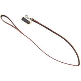 Circle T Latigo Leather Lead (Option 1: 4' Long x 3/4" Wide)