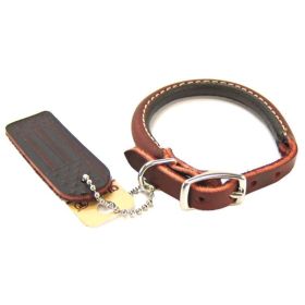 Circle T Latigo Leather Round Collar (Option 1: 10" Long x 3/8" Wide)