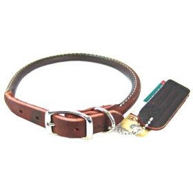 Circle T Latigo Leather Round Collar (Option 1: 16" Long x 5/8" Wide)