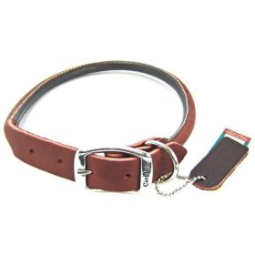 Circle T Latigo Leather Round Collar (Option 1: 22" Long x 1" Wide)