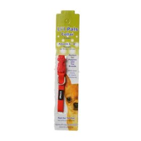 Li'l Pals Adjustable Nylon Collar (Option 2: 6"-8" Long x 5/16" Wide, Option 1: Red)