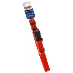 Tuff Collar Nylon Adjustable Collar (Option 2: 10"-14" Long x 5/8" Wide, Option 1: Red)