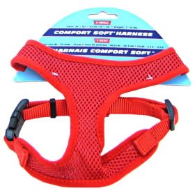 Coastal Pet Comfort Soft Adjustable Harness (Option 2: Small 5/8" Wide (Girth Size 19"-23"), Option 1: Red)