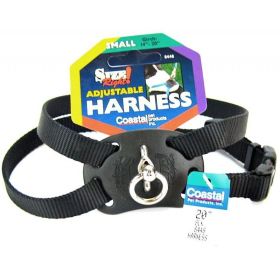 Coastal Pet Size Right Nylon Adjustable Harness (Option 2: Small (Girth Size 18"-24"), Option 1: Black)