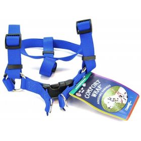 Tuff Collar Comfort Wrap Nylon Adjustable Harness (Option 2: Large (Girth Size 26"-40"), Option 1: Blue)