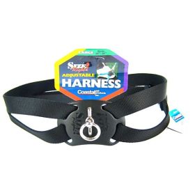 Coastal Pet Size Right Nylon Adjustable Harness (Option 2: Large (Girth Size 28"-36"), Option 1: Black)