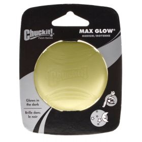 Chuckit Max Glow Ball (Option 2: 2.25" Diameter (1 Pack), Option 1: Medium Ball)