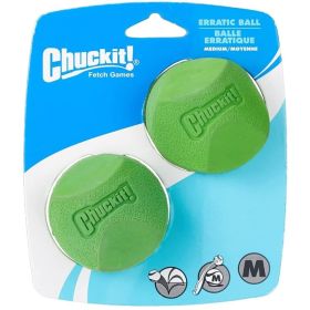 Chuckit Erratic Ball for Dogs (Option 2: 2.25" Diameter (2 Pack), Option 1: Medium Ball)