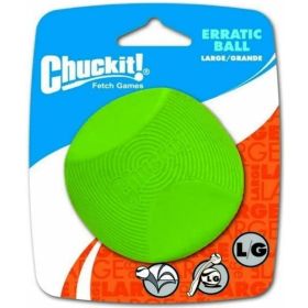 Chuckit Erratic Ball for Dogs (Option 2: 3" Diameter (1 Pack), Option 1: Large Ball)