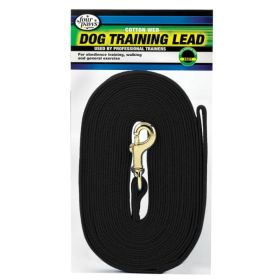 Four Paws Cotton Web Dog Training Lead (Option 2: 30" Long x 5/8" Wide, Option 1: Black)