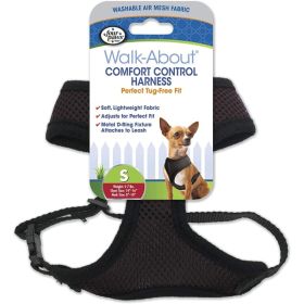 Four Paws Comfort Control Harness (Option 2: Small For Dogs 5-7 lbs (14"-16" Chest & 8"-10" Neck), Option 1: Black)