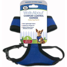 Four Paws Comfort Control Harness (Option 2: Small For Dogs 5-7 lbs (14"-16" Chest & 8"-10" Neck), Option 1: Blue)