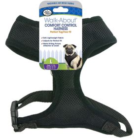 Four Paws Comfort Control Harness (Option 2: Large For Dogs 11-18 lbs (19"-23" Chest & 13"-15" Neck), Option 1: Black)