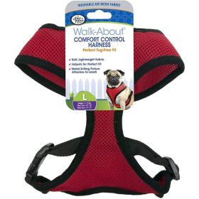 Four Paws Comfort Control Harness (Option 2: Large For Dogs 11-18 lbs (19"-23" Chest & 13"-15" Neck), Option 1: Red)