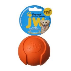 JW Pet iSqueak Bouncing Baseball Rubber Dog Toy (Option 2: 3" Diameter, Option 1: Medium)