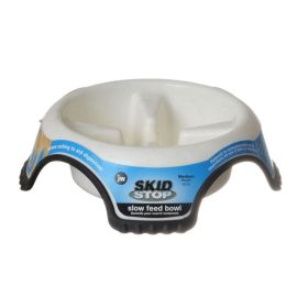 JW Pet Skid Stop Slow Feed Bowl (Option 2: 8.5" Wide x 2.5" High (3.75 cups), Option 1: Medium)