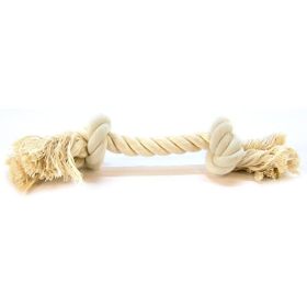 Flossy Chews Rope Bone (Option 2: Medium (12" Long), Option 1: White)