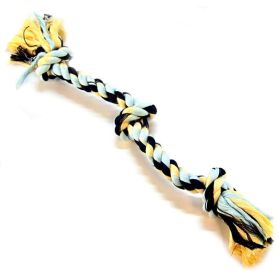 Flossy Chews Colored 3 Knot Tug Rope (Option 2: 20" Long, Option 1: Medium)