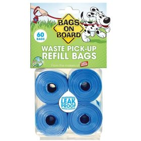 Bags on Board Waste Pick Up Refill Bags (Option 2: 60 Bags, Option 1: Blue)