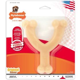 Nylabone Dura Chew Wishbone (Option 2: Wolf For Dogs 26-35 lbs, Option 1: Original Flavor)