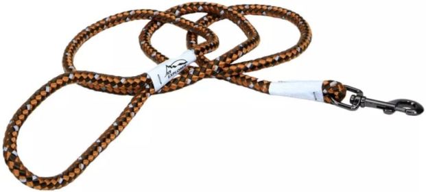 K9 Explorer Reflective Braided Rope Snap Leash (Option 2: 6' Lead, Option 1: Campfire Orange)