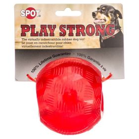 Spot Play Strong Rubber Ball Dog Toy (Option 2: 3.75" Diameter, Option 1: Red)