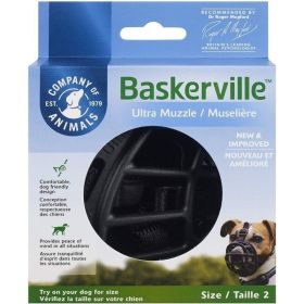 Baskerville Ultra Muzzle for Dogs (Option 1: Size 2 Dogs 12-25 lbs (Nose Circumference 10.5"))