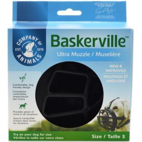 Baskerville Ultra Muzzle for Dogs (Option 1: Size 5 Dogs 60-90 lbs (Nose Circumference 13.7"))