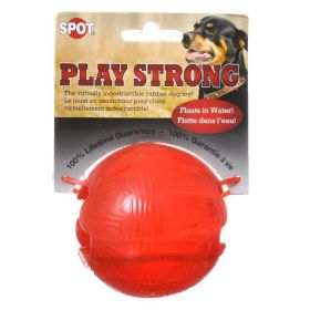 Spot Play Strong Rubber Ball Dog Toy (Option 2: 3.25" Diameter, Option 1: Red)