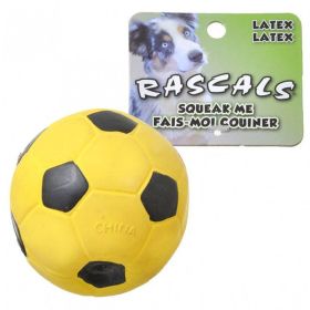 Rascals Latex Soccer Ball for Dogs (Option 2: 3" Diameter, Option 1: Yellow)