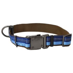 K9 Explorer Sapphire Reflective Adjustable Dog Collar (Option 1: 12"-18" Long x 1" Wide)