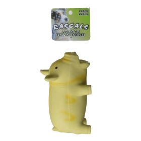 Rascals Latex Grunting Pig Dog Toy (Option 2: 6.25" Long, Option 1: Yellow)