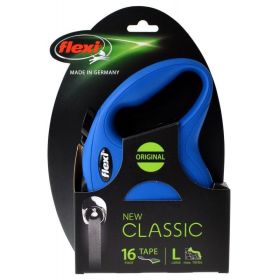 Flexi New Classic Retractable Tape Leash (Option 2: Large 16' Tape (Pets up to 110 lbs), Option 1: Blue)