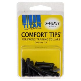 Titan Comfort Tips for Prong Training Collars (Option 2: 24 Count, Option 1: X-Heavy (4.0 mm))